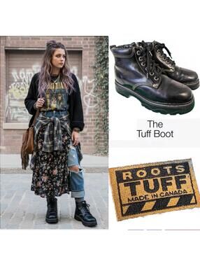 Roots Tuff Women Ankle Boots Canada | Black Leather US 6.5